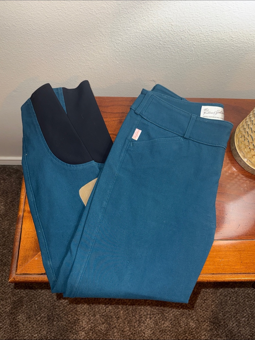 The Tailored Sportsman Teal Riding Breeches